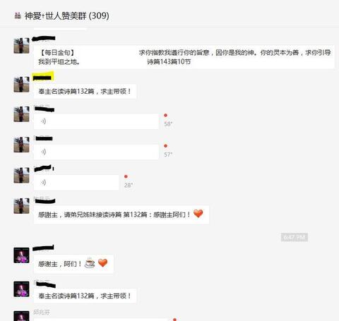 Mandarin Wechat group for scripture